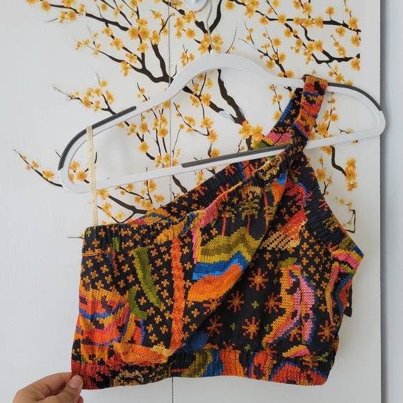 FARM Rio Multicolor One-Shoulder Top - Picture 1 of 7